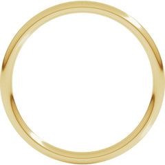 18K Yellow Gold 1.5 mm Comfort-Fit Full Round Band Size 9