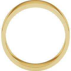 14K Yellow Gold 7 mm Flat Band Size 11