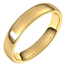 14K Yellow Gold 4.5 mm Comfort-Fit European-Style Band Size 11