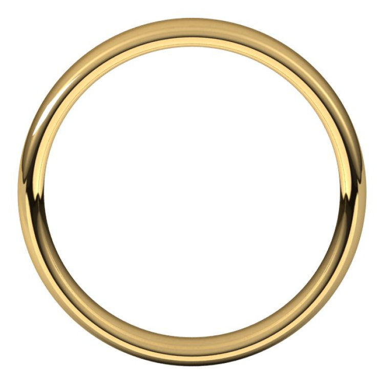 10K Yellow Gold 4.5 mm Comfort-Fit European-Style Band Size 8.5
