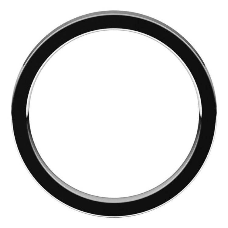 Platinum 2.5 mm Comfort-Fit Flat Band Size 6
