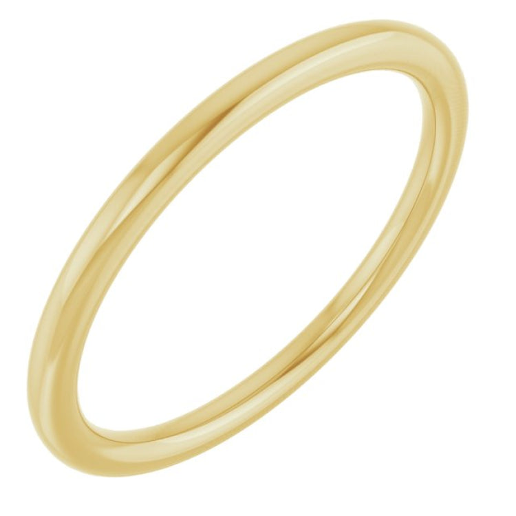 14K Yellow Gold 1.5 mm Comfort-Fit European-Style Band Size 6
