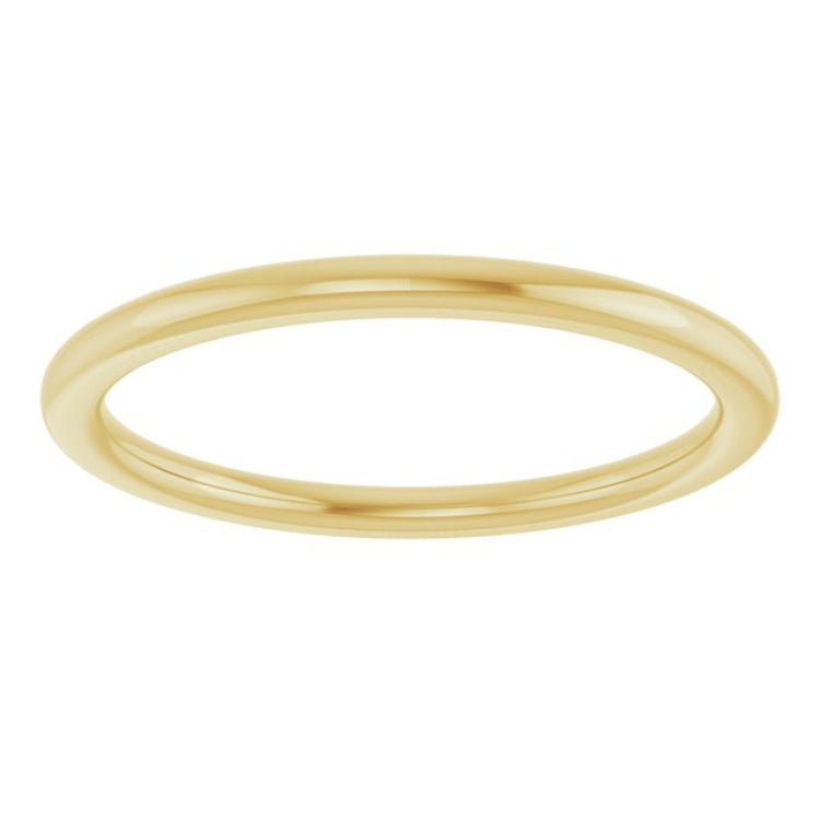 14K Yellow Gold 1.5 mm Comfort-Fit European-Style Band Size 8.5