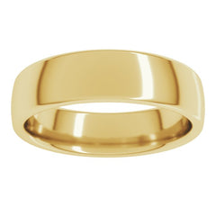 14K Yellow Gold 5.5 mm Comfort-Fit European-Style Band Size 9