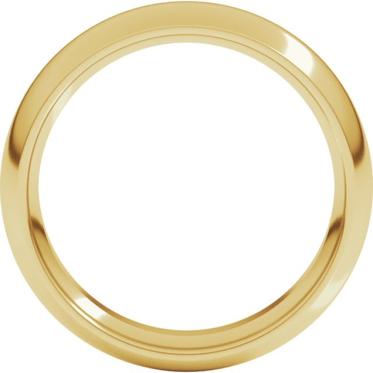 18K Yellow Gold 5.5 mm Comfort-Fit Half Round Band Size 5