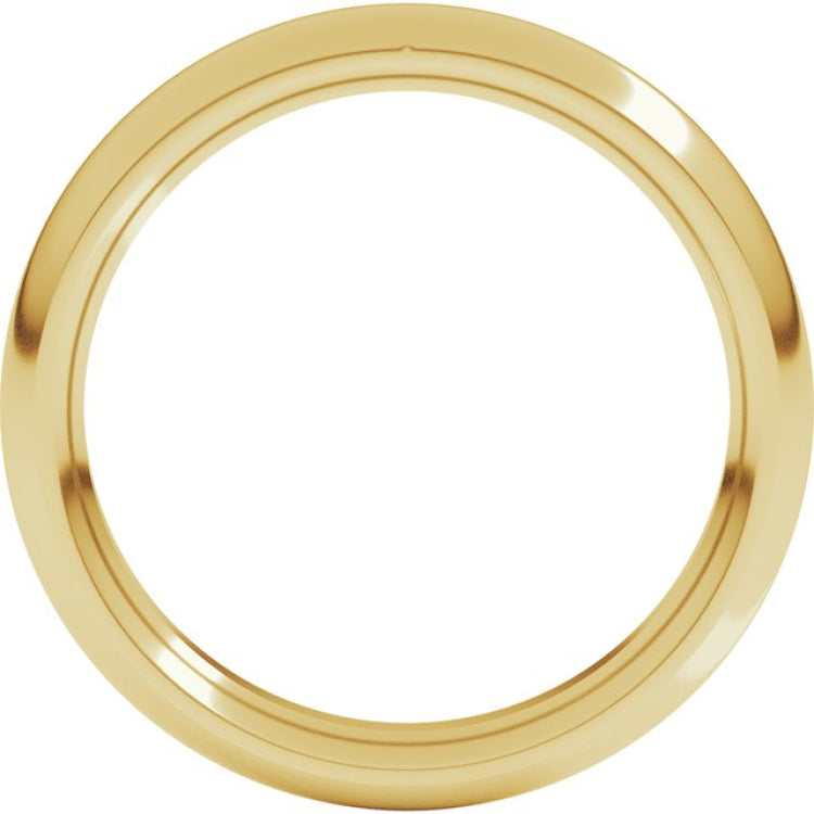 10K Yellow Gold 3.5 mm Comfort-Fit Half Round Band Size 8