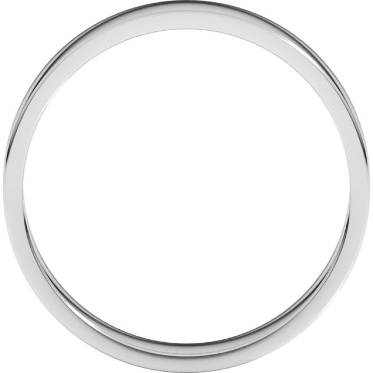 Platinum 4.5 mm Flat Band Size 9