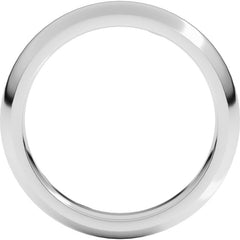 Platinum 4 mm Comfort-Fit Half Round Band Size 8.5