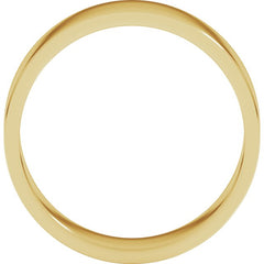 14K Yellow Gold 6 mm Flat Band Size 8