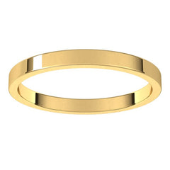 14K Yellow Gold 2 mm Flat Band Size 7
