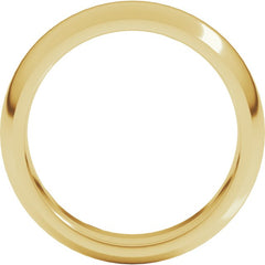18K Yellow Gold 6 mm Comfort-Fit Half Round Band Size 6.5