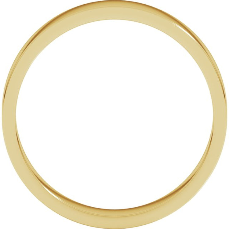 14K Yellow Gold 4 mm Flat Band Size 3.5