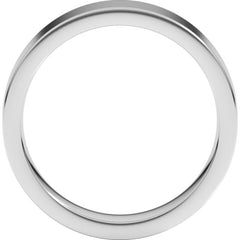 Sterling Silver 5 mm Comfort-Fit Flat Band Size 9.5