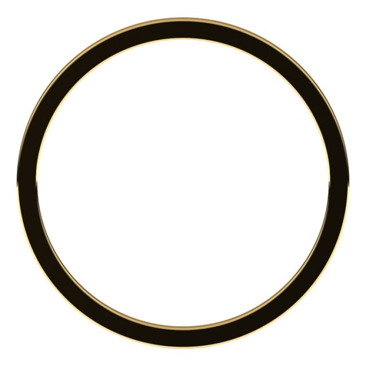 14K Yellow Gold 1 mm Flat Band Size 5