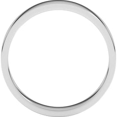 14K White Gold 4 mm Flat Band Size 9