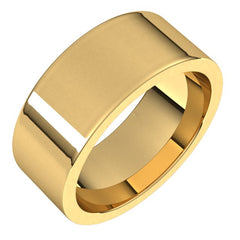 10K Yellow Gold 8 mm Comfort-Fit Flat Band Size 8