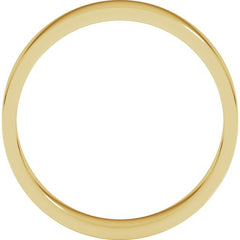 14K Yellow Gold 4 mm Flat Band Size 4