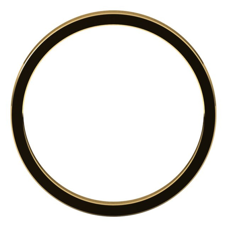 10K Yellow Gold 2 mm Flat Band Size 6