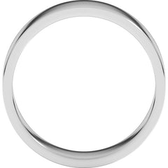 14K White Gold 6 mm Flat Band Size 11