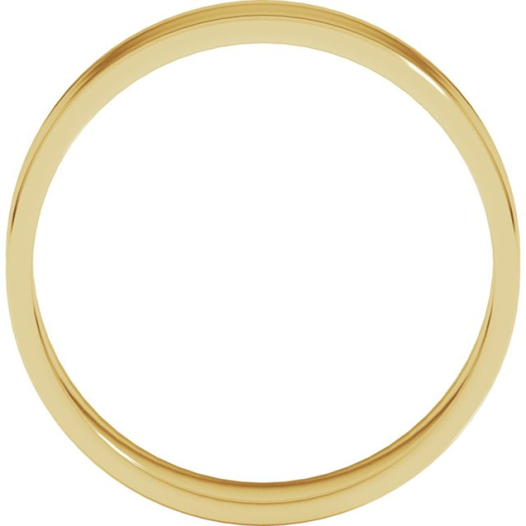 10K Yellow Gold 5 mm Ultra-Lightweight Flat Band Size 7