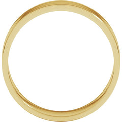10K Yellow Gold 6 mm Ultra-Lightweight Flat Band Size 8
