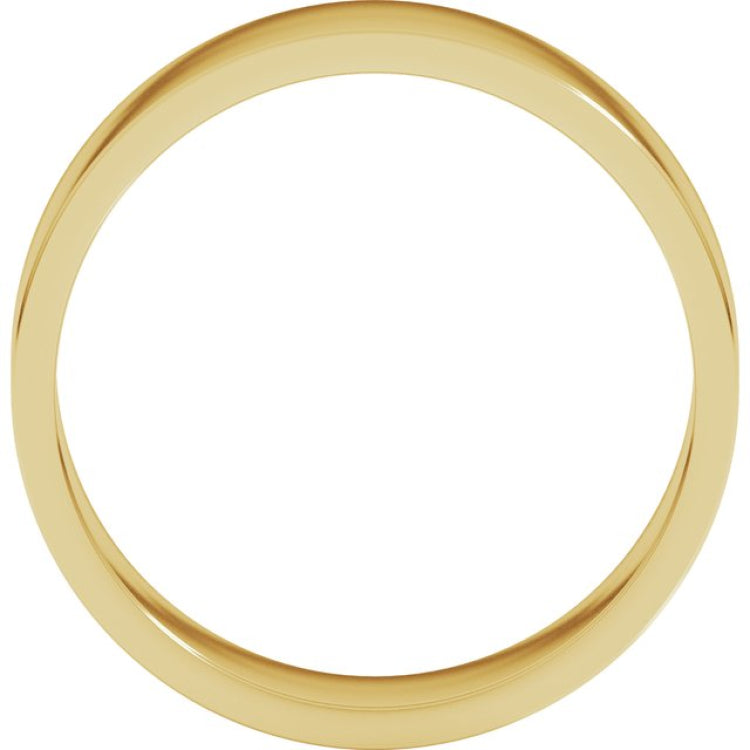 10K Yellow Gold 6 mm Flat Band Size 10.5