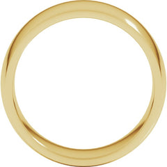 10K Yellow Gold 8 mm Lightweight Comfort-Fit Half Round Band Size 9.5