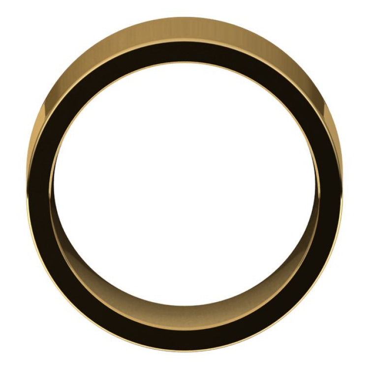 10K Yellow Gold 11 mm Comfort-Fit Flat Band Size 9