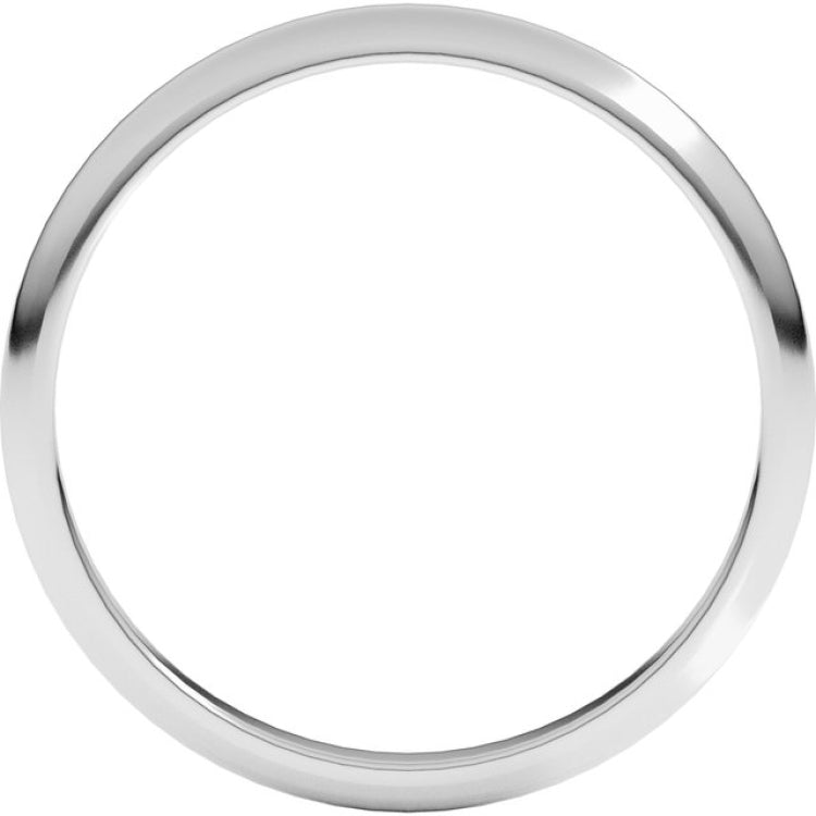 Continuum Sterling Silver 2 mm Half Round Band Size 9