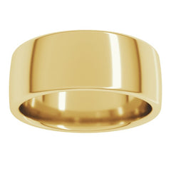 14K Yellow Gold 8 mm Comfort-Fit European-Style Band Size 6.5