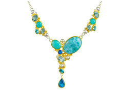 Two-Tone Sterling Silver & 22 Karat Yellow Gold Vermeil Necklace with