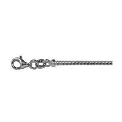 14 Karat White Gold Snake Chain Length 16 Inches at an overall finishe