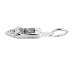 Sterling Silver Wake Surf Boat Charm