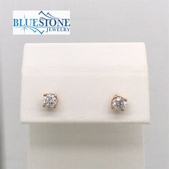 14KT Yellow Gold Lab Grown Diamond Earrings- 0.53 CTTW