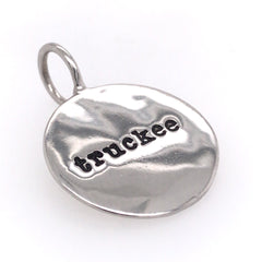 Sterling Silver "truckee" Round Pendant