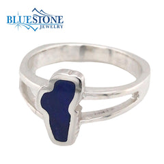 Small Silver Lake Tahoe Ring with Lapis- NEW 2022 DESIGN- Size 7