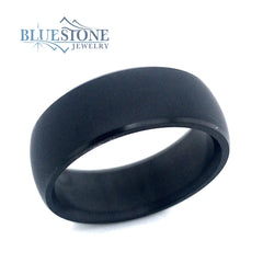 Solid Black Diamond 8mm Band- Size 11.5
