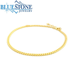 Gold Plated Chain Link Bracelet - 10"