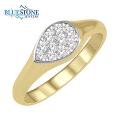 14kt Yellow Gold Diamond Ring- Size 6.5