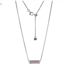 Silver Color Stone Necklace