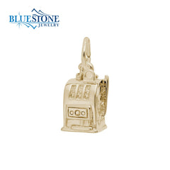 Sterling Silver Gold Plated Slot Machine Charm