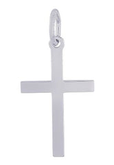 Sterling Silver Cross Charm.
Has a jump ring for easy application ont