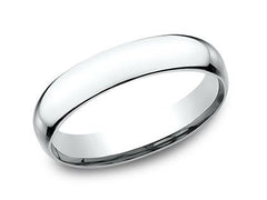 14 Karat White Gold Wedding Band 5mm