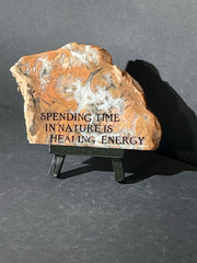 "Spending time in nature is healing energy"
Agate and Jasper slab wit
