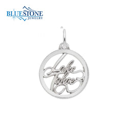 Sterling Silver Lake Tahoe Disc Charm