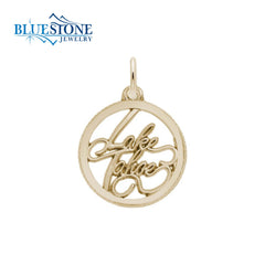 Sterling Silver Gold Plated Lake Tahoe Charm