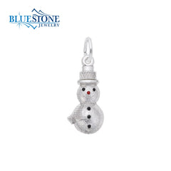 Sterling Silver Snowman Charm