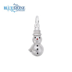 Sterling Silver Snowman Charm