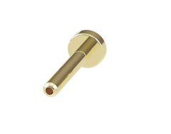 14 Karat Yellow 5mm Flat Back Press Fit Earring Back. 18 Gauge, 2.5mm Back Pad.