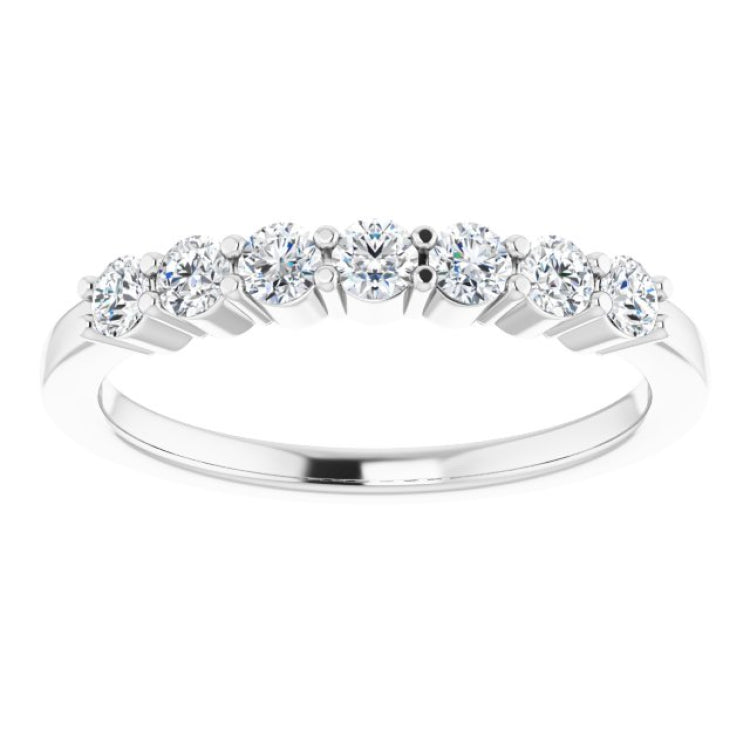 Platinum 3/8 CTW Natural Diamond Anniversary Band
